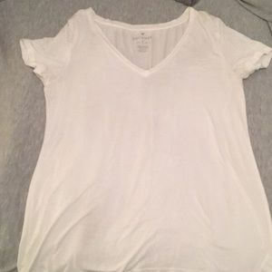 white v neck